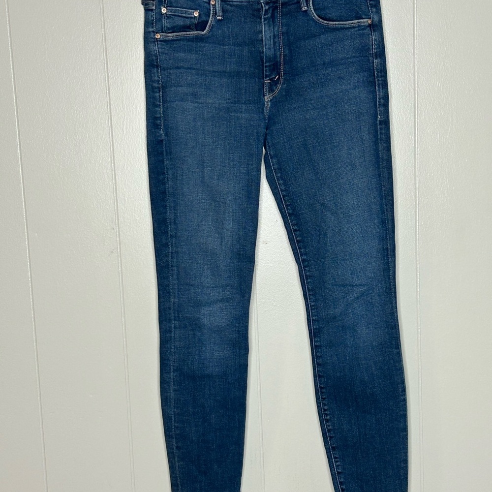 MOTHER Jeans The Looker Ankle Fray Stretch Denim Women's Size 27